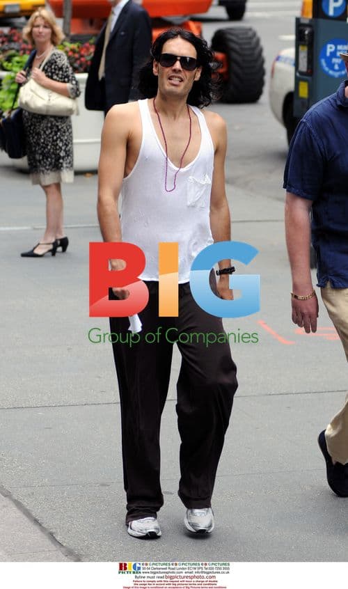 Russell Brand on 'Arthur' set in NYC