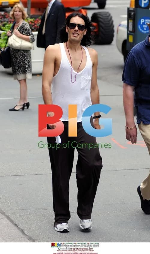 Russell Brand on 'Arthur' set in NYC
