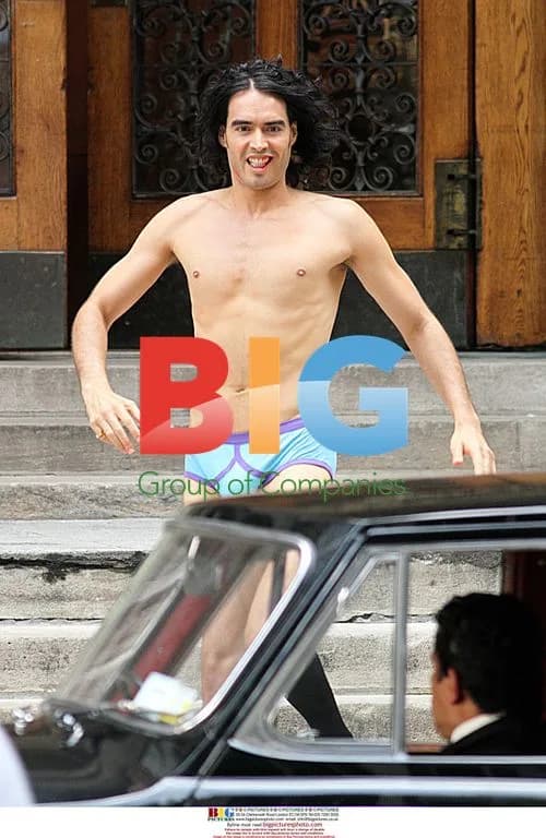 Russell Brand on Set of 'Arthur' in NYC