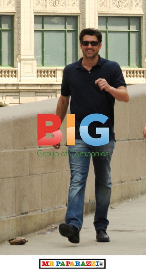 Patrick Dempsey on "Transformers 3" Set