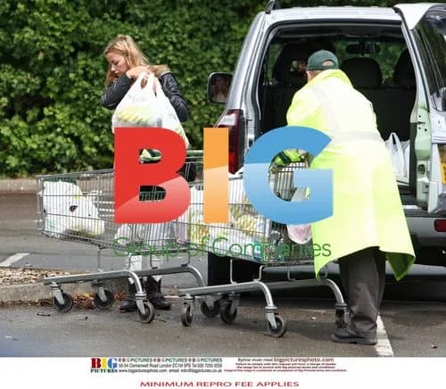 Charlotte Church Shopping at Waitrose