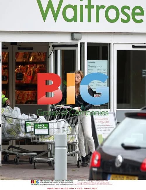 Charlotte Church Shopping at Waitrose