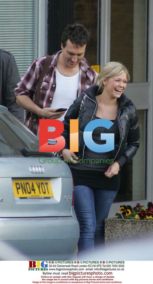 Susanne Shaw and James Thornton Leaving Studio and Bar