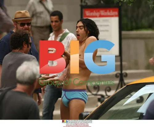 Russell Brand on set of 'Arthur' in NYC