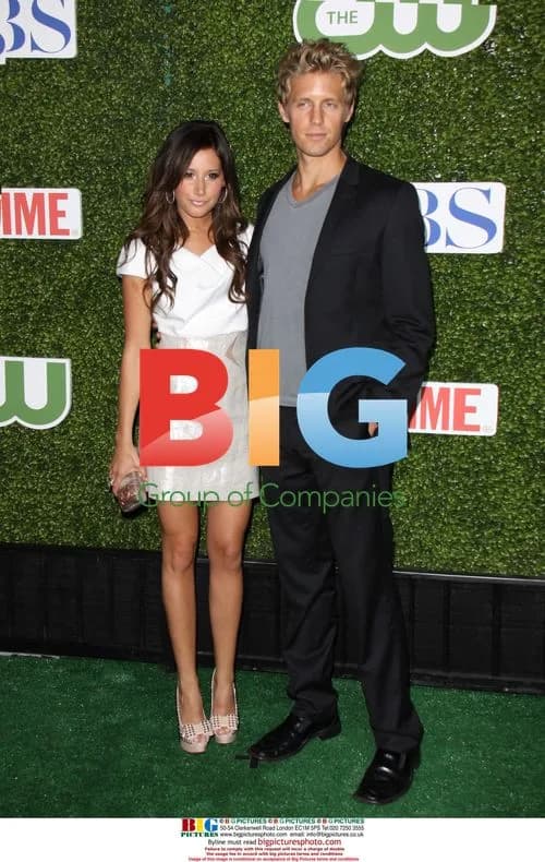 Ashley Tisdale and Matt Barr at CBS Party