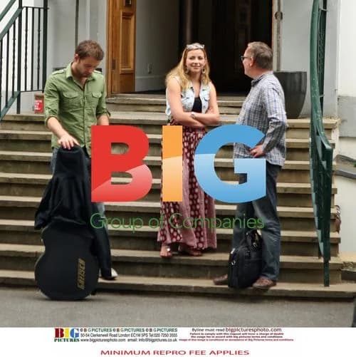 Charlotte Church and Jonathan Powell at Abbey Road