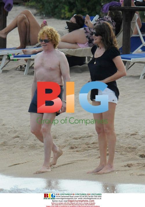 Mick Hucknall on Cala di Volpe Beach