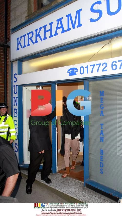 Katie Price at Kirkham Sunbed Center