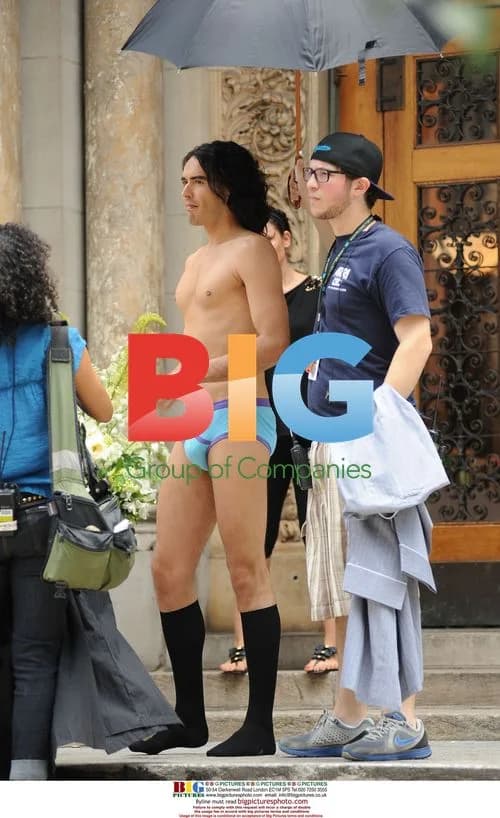 Russell Brand on Set of 'Arthur'
