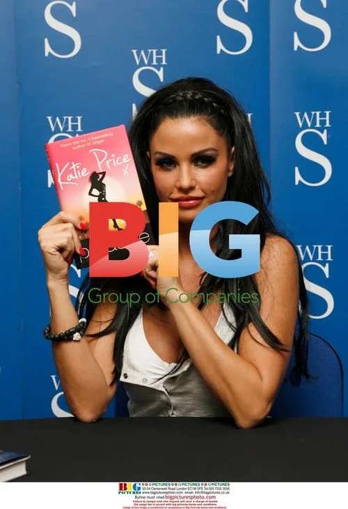 Katie Price Signs Book Copies