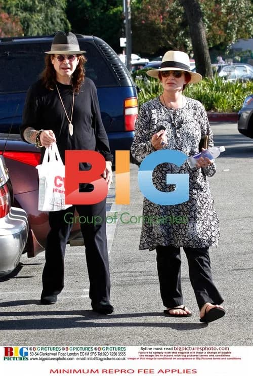 Ozzy Osbourne and Sharon Leaving Drug Store