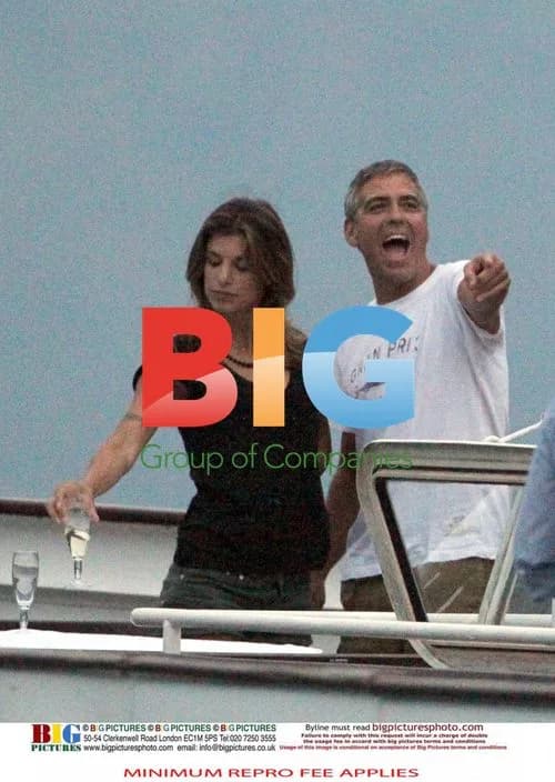 George Clooney and Elisabetta Canalis Anniversary Party