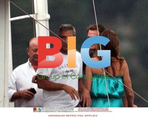 George Clooney and Elisabetta Canalis Anniversary Party