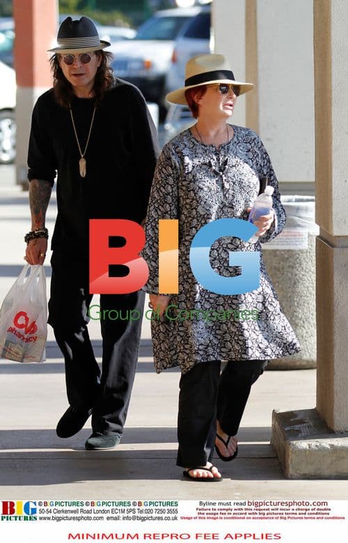 Ozzy Osbourne Leaves Drug Store with Wife Sharon