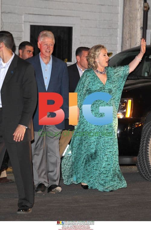 Bill and Hillary Clinton at Chelsea's Wedding Party