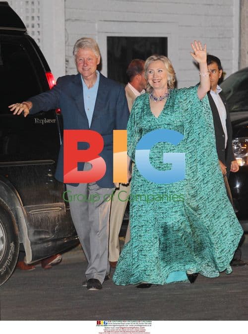 Bill and Hillary Clinton at Chelsea's Wedding Party