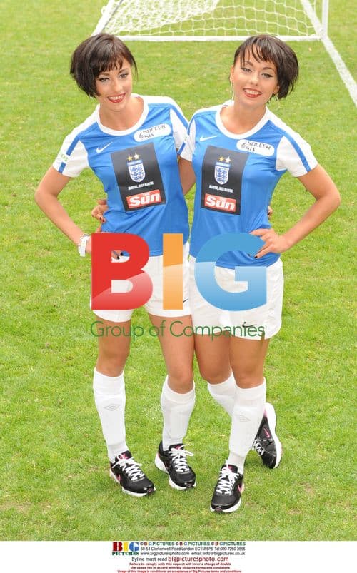 Cheeky Girls at Celebrity Soccer Six Tournament 2010