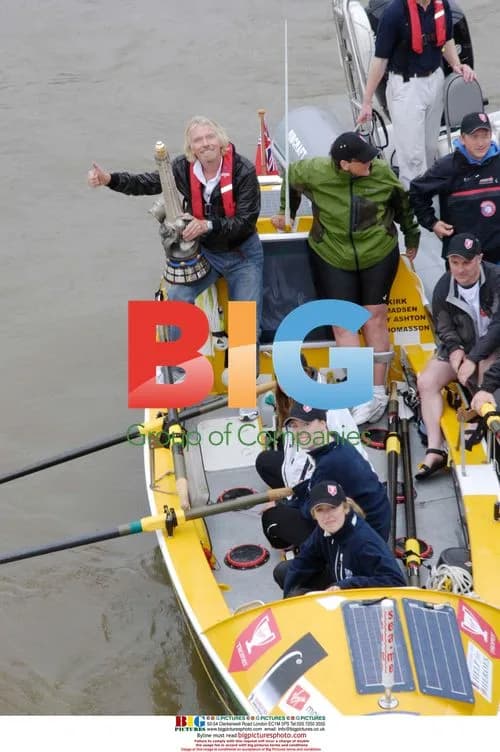Richard Branson Kicks Off Round-Britain Rowing Race