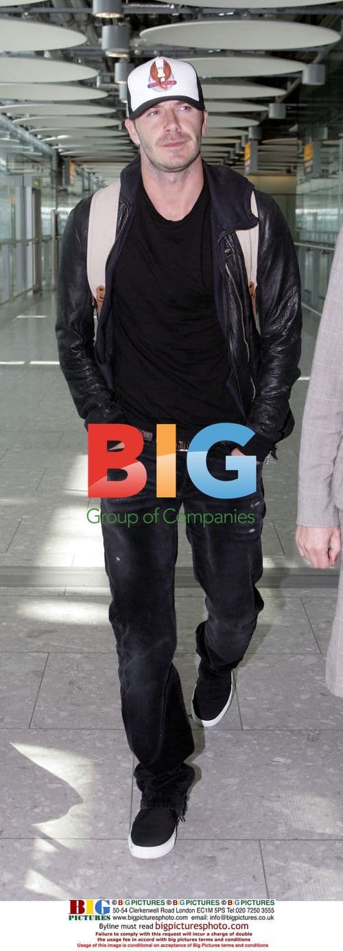 David Beckham at Heathrow