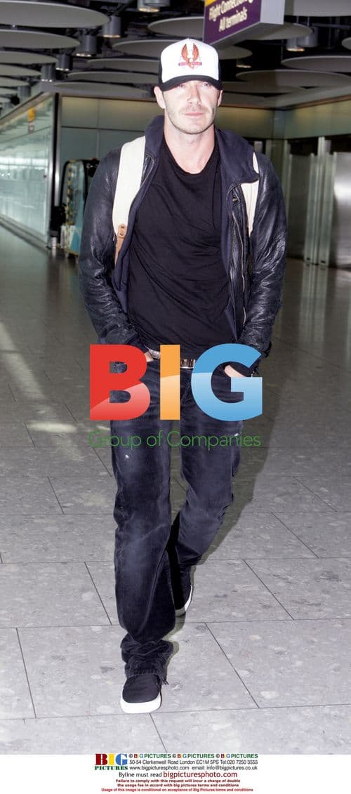David Beckham at Heathrow