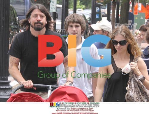Dave Grohl with Kids in Stroller