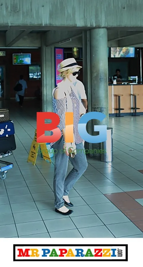 Brian Mcfadden and Delta Goodrem at Bali Airport