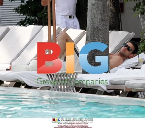 Michael Ballack sunbathing with wife Simone in Miami