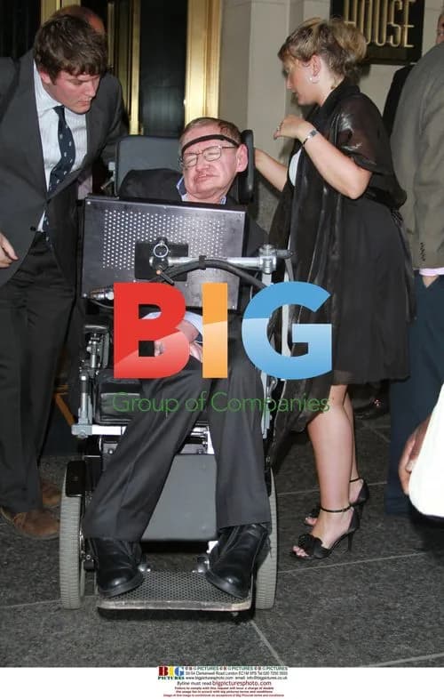 Professor Stephen Hawking Leaving Hotel in New York