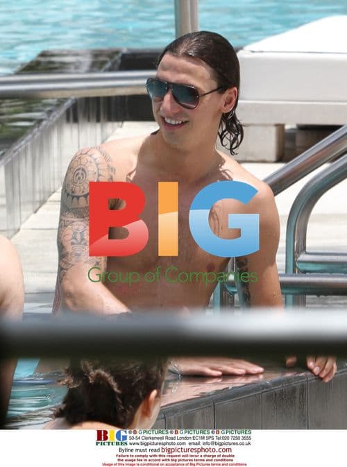 Zlatan Ibrahimovic at Miami Pool