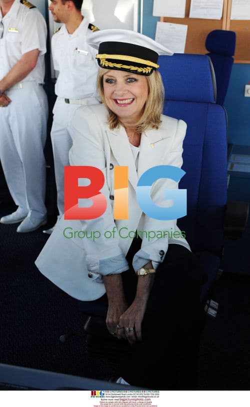 Twiggy and Captain Buer on Yacht