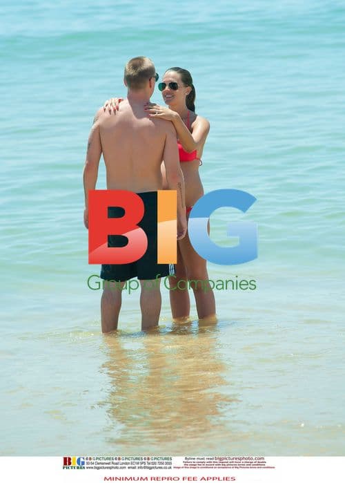 Danielle Lloyd and Jamie O'Hara on Portugal Coast