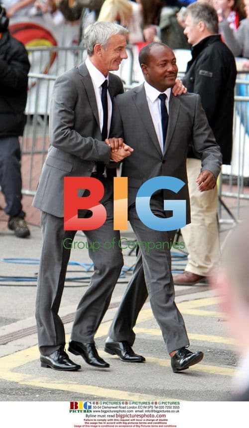 Ian Rush and Brian Lara at UNICEF Soccer Aid Match