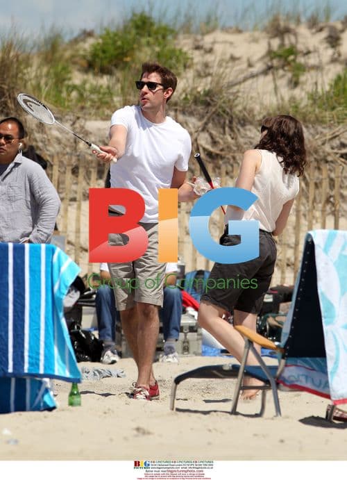 John Krasinski and Ginnifer Goodwin filming "Something Borrowed"