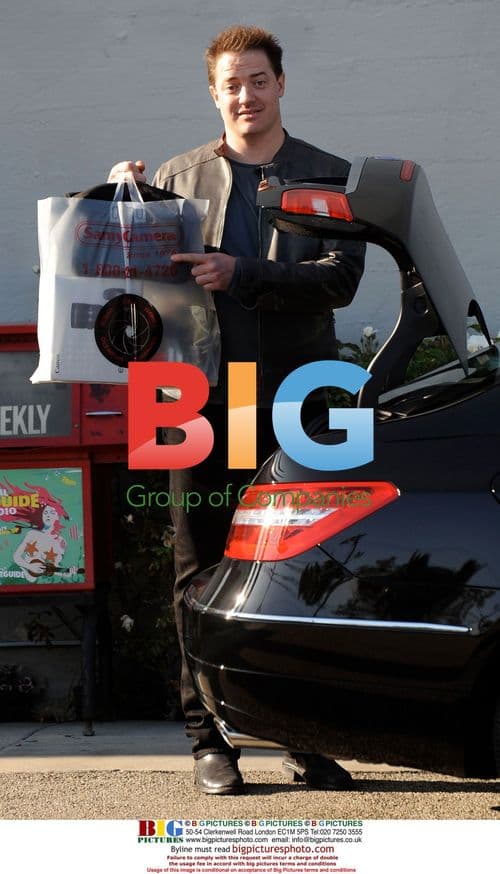 Actor Brendan Fraser Shopping