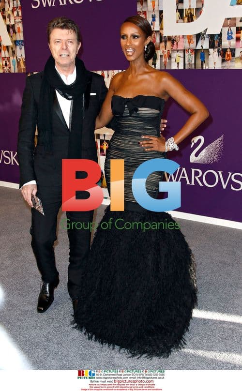 David Bowie and Iman at CFDA Awards