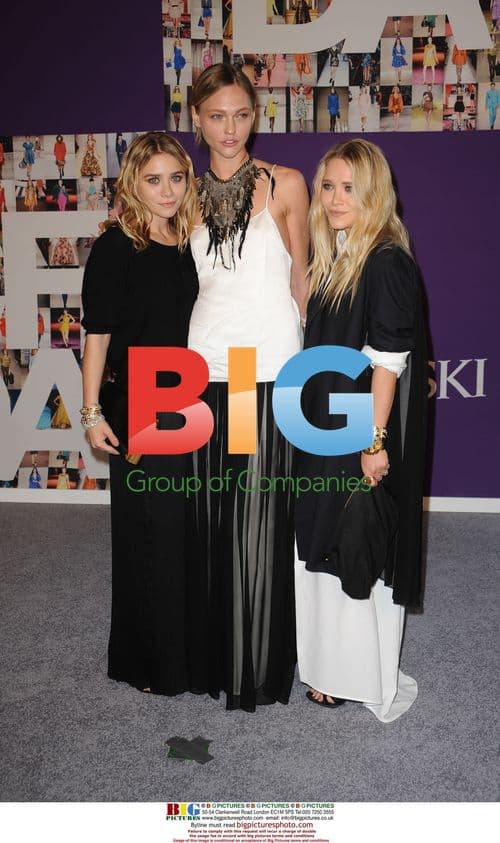 Ashley Olsen, Sasha Pivovarova and Mary-Kate Olsen at 2010 CFDA Fashion Awards