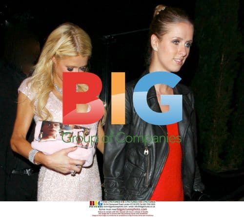 Paris Hilton and Nicky Hilton leaving Trousdale nightclub
