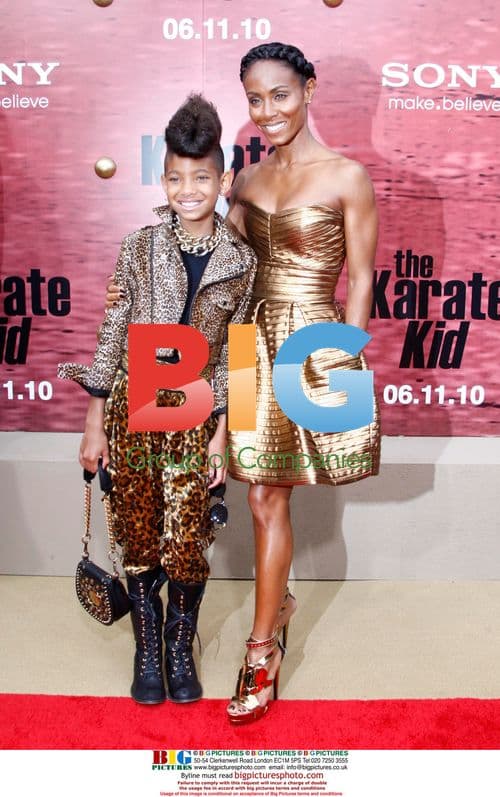 Jada Pinkett Smith and Willow Smith at 'The Karate Kid' Premiere