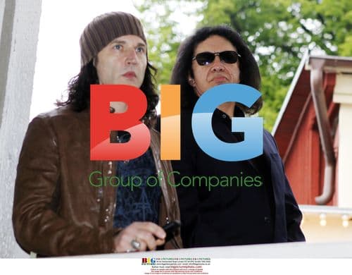 Kiss members at Grna Lund in Stockholm