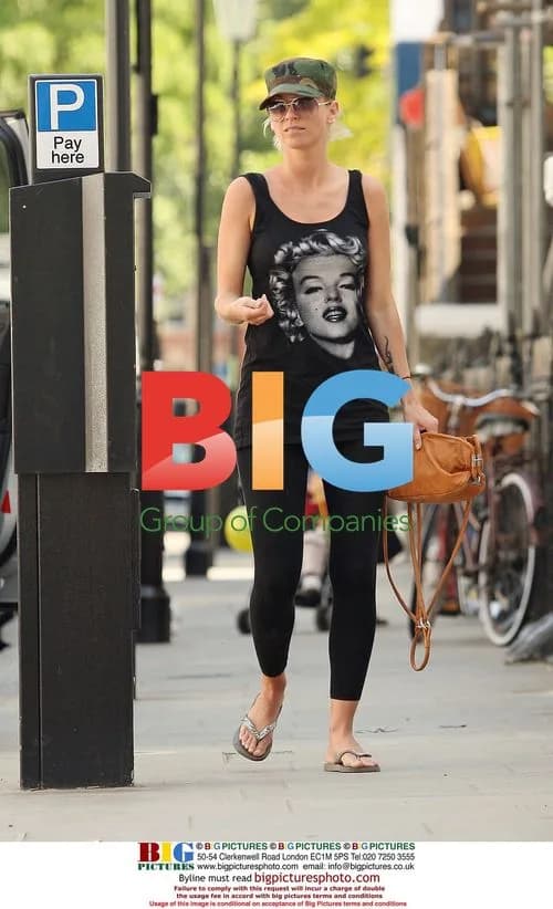 Sarah Harding Pumping Gas in London