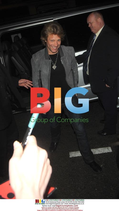 Jon Bon Jovi and Ritchie Sambora Arrive at London Hotel