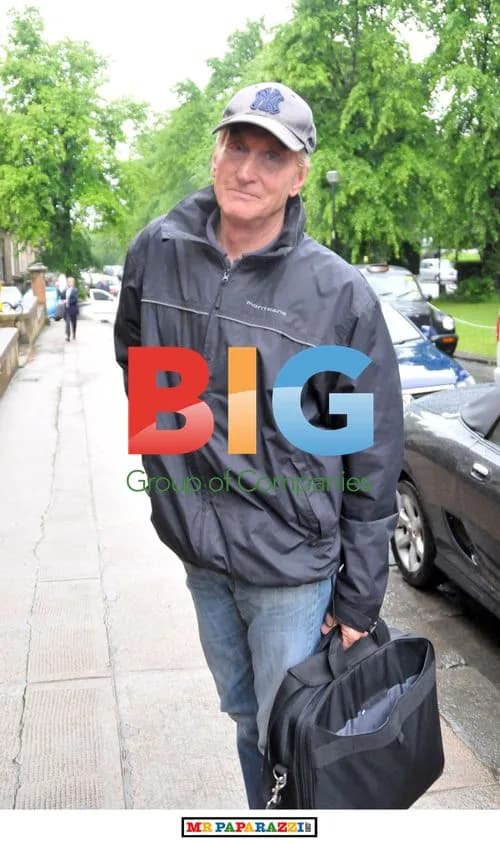 Charles Dance Arriving at Hotel in Glasgow