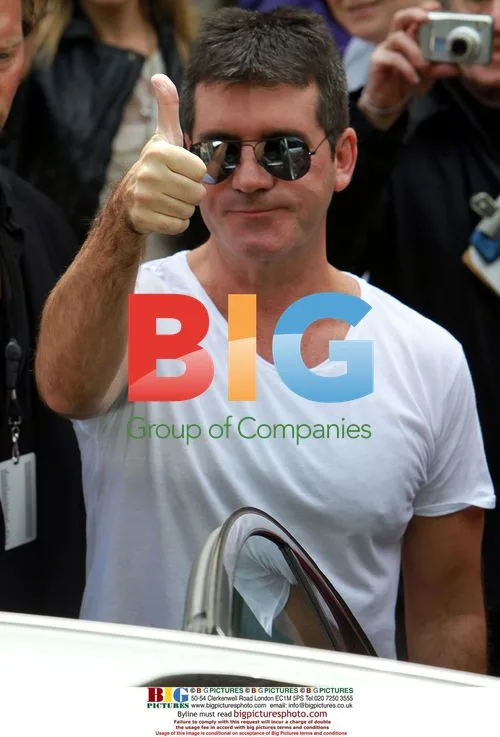 Simon Cowell Arriving for X-Factor Auditions