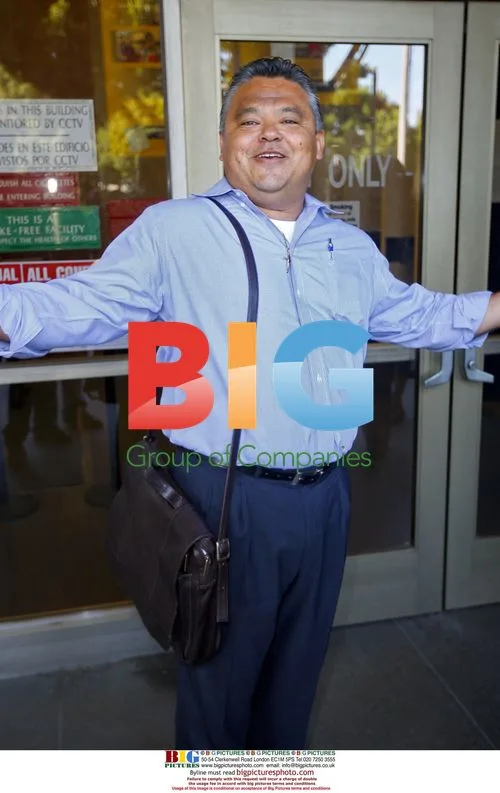 Lindsay Lohan Bail Bondsman at Courthouse