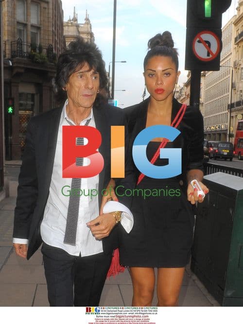 Ronnie Wood and Ana Araujo at Marlborough Gallery