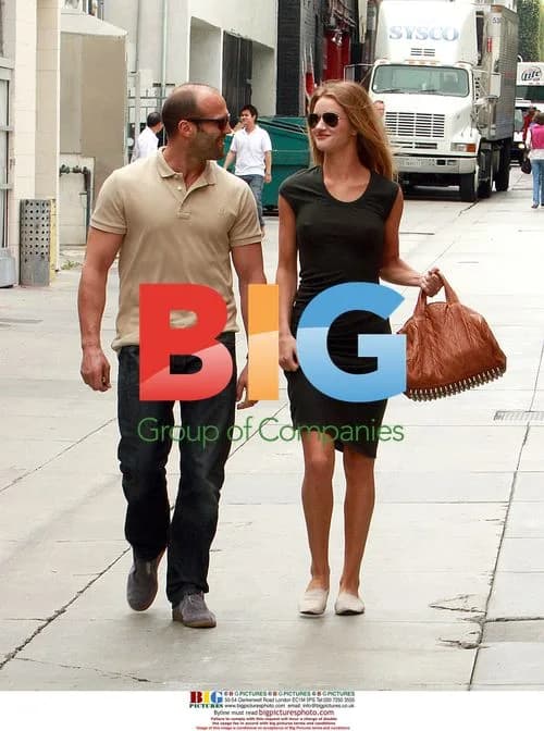 Jason Statham and Rosie Huntington-Whiteley Leaving Dinner
