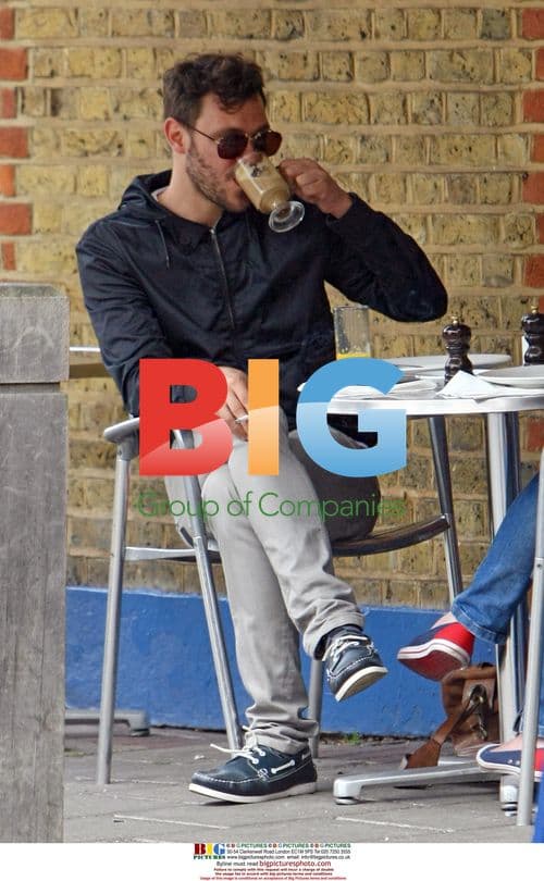 Pop star Will Young gets coffee in London