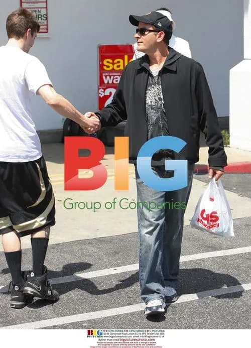Charlie Sheen Stops at CVS in LA