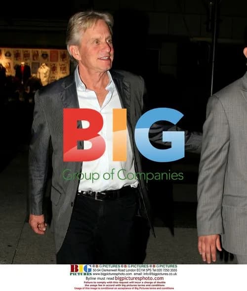 Michael Douglas Arrives for Dinner
