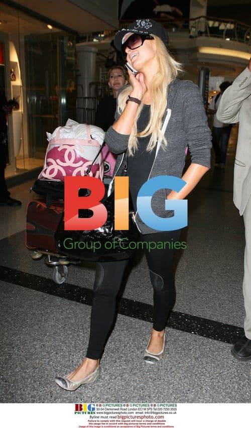 Paris Hilton Arrives at LAX for Fashion Week